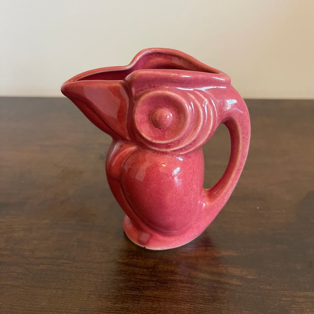 Toucan Bird Glaze Ceramic Creamer Pitcher Vintage Collectible Made in Japan 4.5"